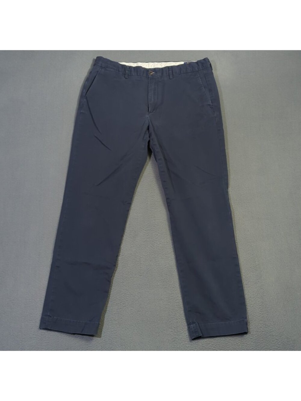 Polo Ralph Lauren Pants Men's 36x32 Blue Cotton Stretch Straight Fit Chino